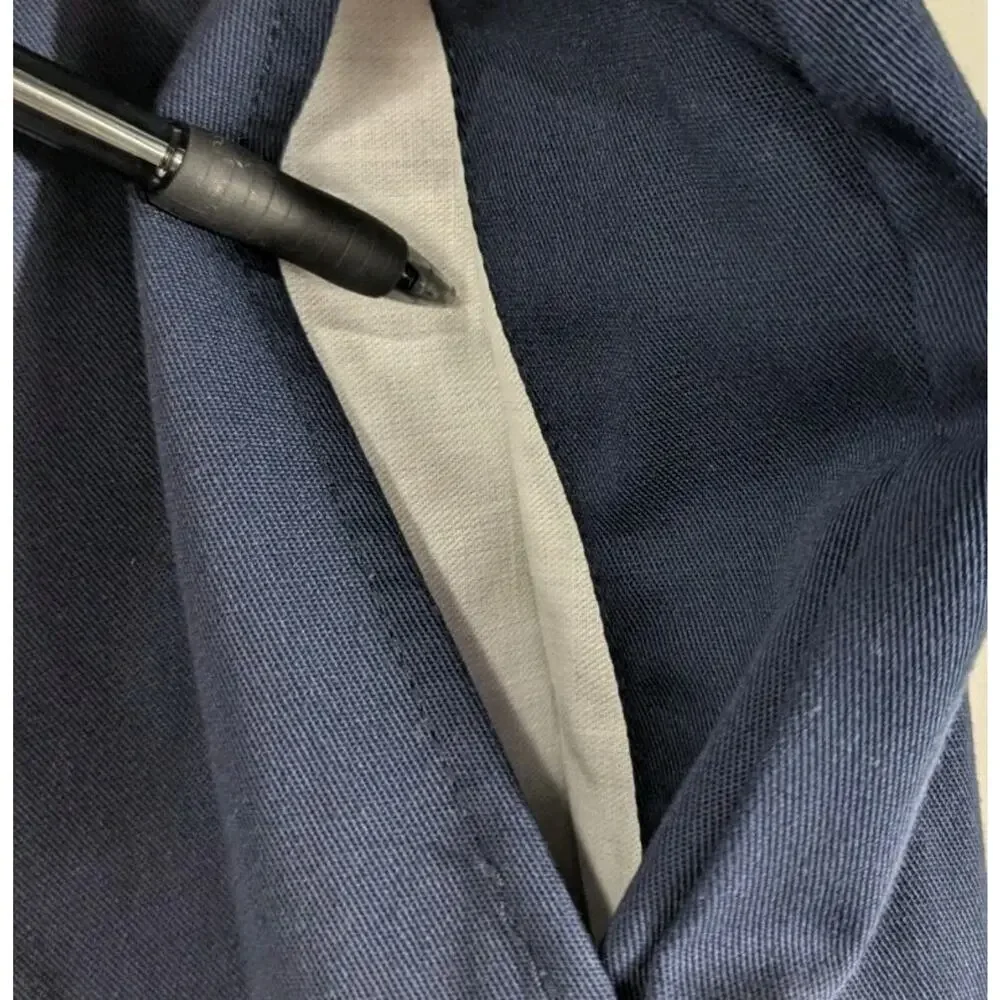 Aramark Cargo Pants Stretch Waist Mens size 48 48x30 Blue Navy Work